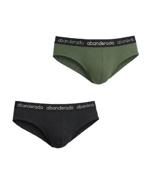 Abanderado 2Er-Pack Männer Elasthan Baumwoll Slip Aa595 - Grün