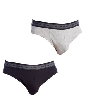 DIM Pack-2 Cotton Bio D0Di4 Slips Für Herren - Blau