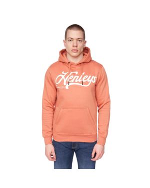 Henleys "Scripthen" Kapuzenpullover Für Herren (Ziegelrot) - Orange