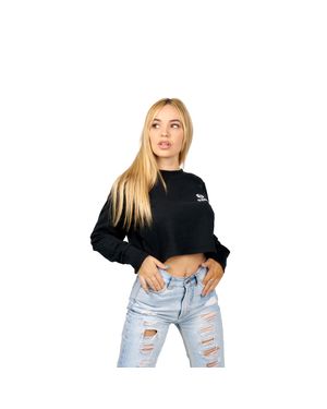 Superb Logoheart By131 Langarm-Sweatshirt Für Frauen Mit Kurzen Ärmeln - Schwarz