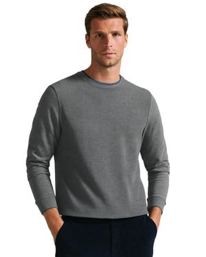 Ted Baker Herren Sweatshirt Mit Strukturierter Front - Grau