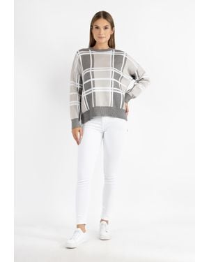 RISA Pull En Tricot Vanne - Weiß