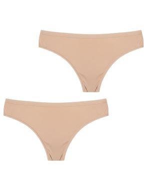 Q En 2Er-Pack Micromodal Damenbikinis Q107 - Weiß