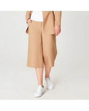 Smart & Joy Weite Caprihosen - Natur