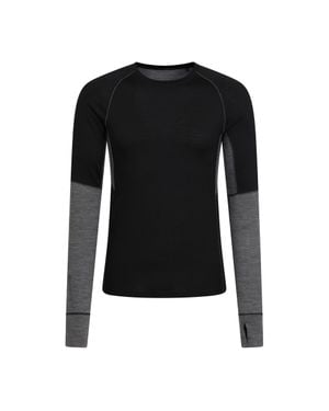 Mountain Warehouse "Ultra" Base Layer Oberteil Rundhalsausschnitt Für Herren - Schwarz