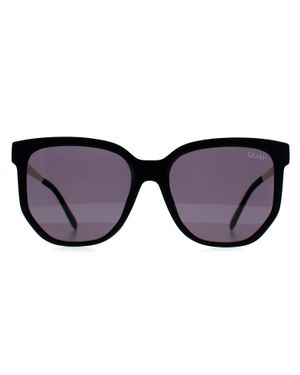 Quay Coffee Run Blk Schwarzer Rauch Sonnenbrille