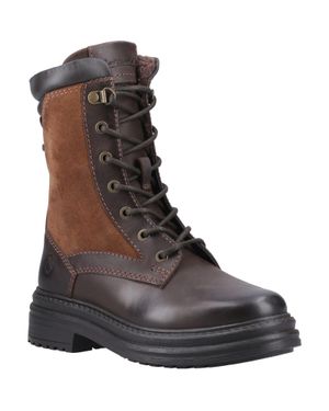 Cotswold Lacock Leder Frauen Braune Stiefel