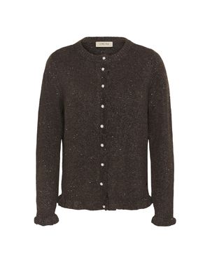 Cream Strickjacke Crjolly Strickjacke Straight Fit - Schwarz
