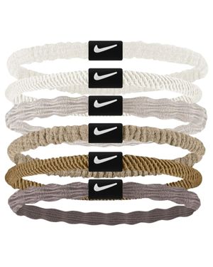 Nike "Flex" Haarband (6Er-Pack) /Grau/Braun/ - Mettallic