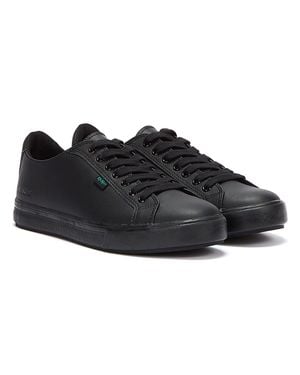 Kickers Leder Tovni Lacer Turnschuhe - Schwarz