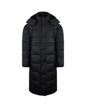 HUNTER Intrepid Damen – Langer Puffermantel - Schwarz