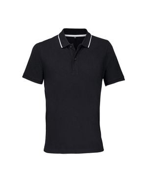 Sol's "Palermo" Poloshirt Für Herren/Damen /Weiß) - Schwarz