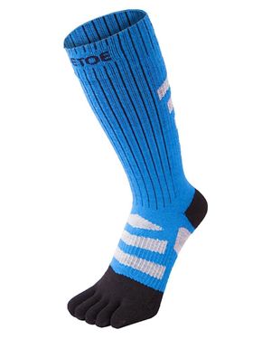 Toetoe Herren- Und Damen Outdoor 3D Frottee Walker Polsterung Wollzehen Socken - Blau