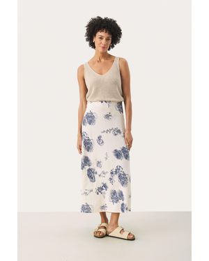 Part Two Rock Gerade Passform Oceana Stunning Flower Print - Weiß