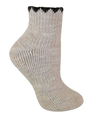 Sock Snob Femme Hiver Chaudes Alpaga Laine Chaussettes Pour Bottes - Grau