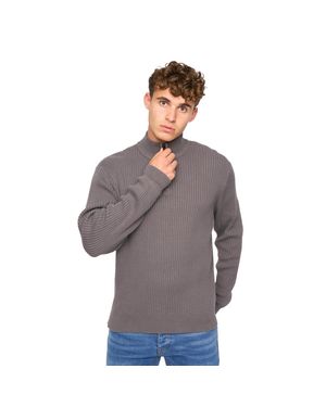 Crosshatch "Havaline" Pullover Mit Kurzem Reißverschluss Für Herren (Anthrazit) - Grau