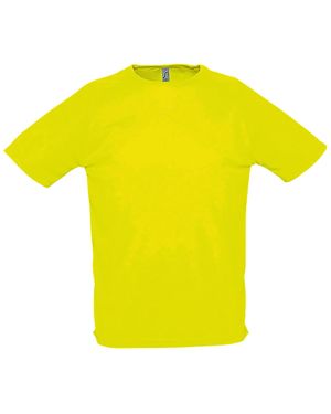 Sol's Herren Sporty Performance T-Shirt, Kurzarm, Rundhals (Neongelb)