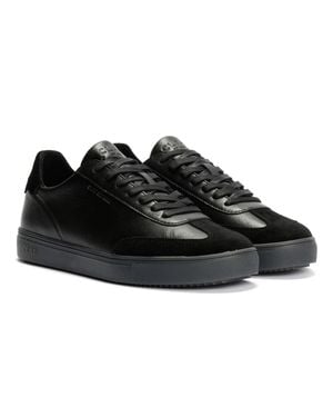 CLAE Deane Herren Leder Sneaker - Schwarz