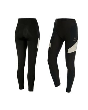 PUMA Retro Damen Schwarze Leggings