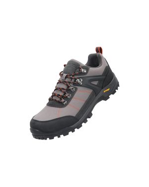 Mountain Warehouse Herren Sturm Wildleder Isogrip Walking Schuhe (Dunkelgrau)