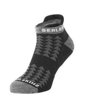 SealSkinz Merino Knöchelsocken Zum Laufen Für Männer Und Frauen - Schwarz