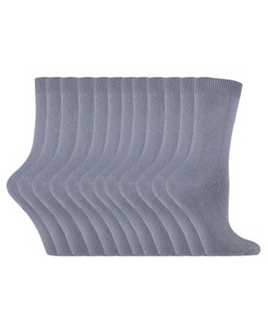 Sock Snob Einfarbige Damensocken Mit Hohem Baumwollanteil - Blau