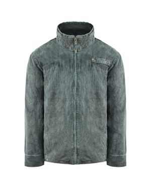 Trespass Übertretung Langarm Zip Up Herren Southgate Canvas Jacke Majkcad10007 Hai - Grau