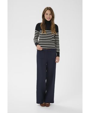Saint Tropez Rollkragen Milasz Rollkragen Gerade Passform - Blau