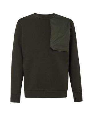 Oakley Definition Tech Crew Herren Olivgrüner Fleece-Pullover - Grau