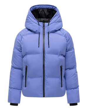 Navahoo Damen Winterjacke Petit-Puffy Im Oversize-Look - Blau