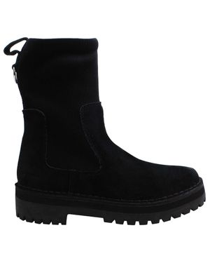 Clarks Rock Knit Damen Stiefel - Schwarz