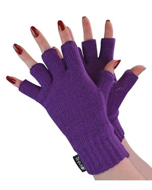 THMO Ladies Thermal Fingerless Gloves - Lila