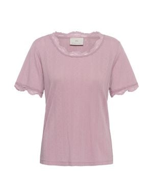 Kaffe T-Shirt Kadina T-Shirt Regular Fit - Pink