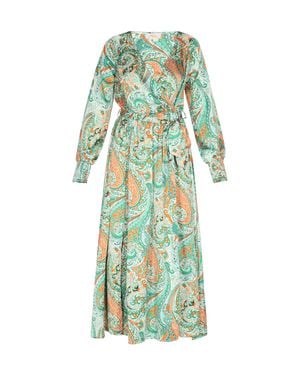 Usha Kleid Damen Mehrfarbig - Grün