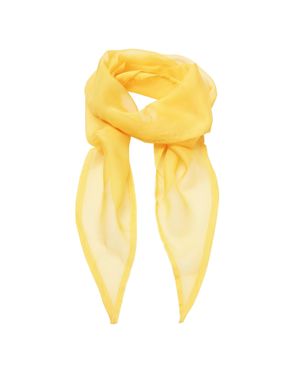 PREMIER Damen Chiffon-Schal Chiffon-Halstuch (Sonnenblumengelb)
