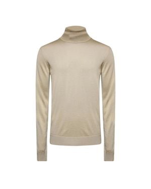 HUGO "San Thomas" Sweatshirt Für Herren, Rollkragen (Cremefarbe) - Natur