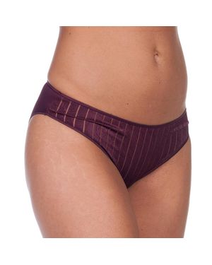 Selene Vanesa Bikini-Unterteil Aus Gestreiftem Stoff Für Damen - Lila