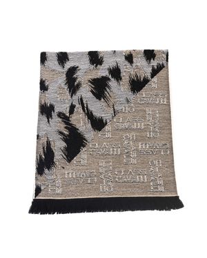 Roberto Cavalli Herren Schafwollschal - Grau