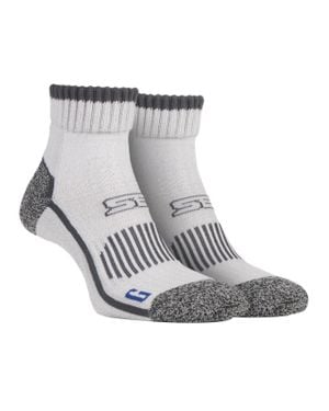 Storm Bloc Herren Baumwolle Reichen Hohe Knöchel Länge Wandern Trekking Socken - Grau