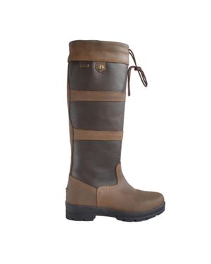 Brogini Herren/Damen Landstiefel "Pembroke" Narbiges Leder - Braun
