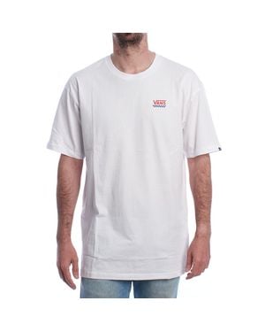 Vans Herren-T-Shirt Mit Logo Auf Der Linken Brust Ii Vn0A7Tlgksf1, Kurzärmelig - Weiß