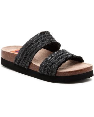 Rocket Dog Aruba Raffia Damen Sandalen Aus Textil - Schwarz