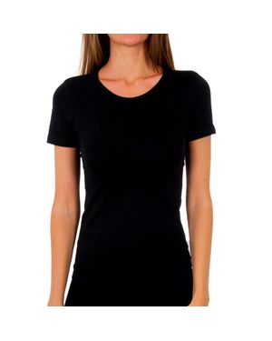 Abanderado Liberty Nahtloses Kurzarm-T-Shirt 4589 Herren - Schwarz