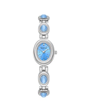 Bertha Rosalie Armbanduhr Mit Jadesteinen - Blau