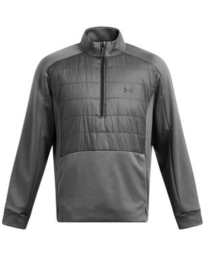 Under Armour Sweatjacke Für Herren, Mit Halbem Reißverschluss - Grau