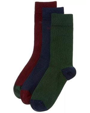 Ted Baker Herren Dreierpack Socken - Grün