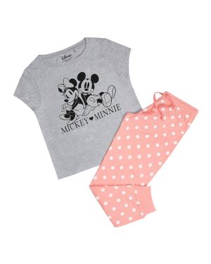 Character Disney Damen Pyjama-Set - Grau