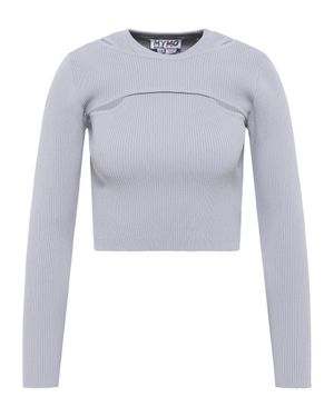 myMo Strickpullover Damen - Blau