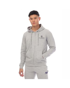 Aquascutum Hoodie Mit Durchgehendem Reißverschluss Für Herren - Grau