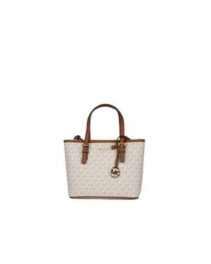 Michael Kors Jet Set Travel Extra-Kleines Cryl Umhängetasche Mit Reißverschluss Oben - Mehrfarbig